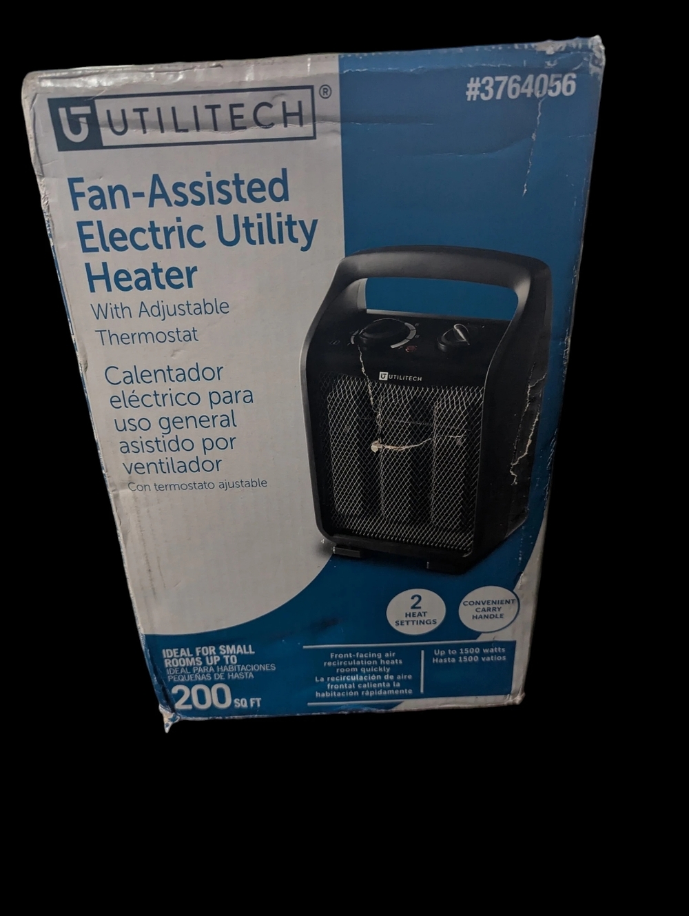 Utilitech 1500 Watt Fan Assisted Electric Utility Heater